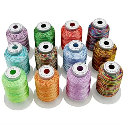 Afbeelding van New brothread 12 Bonte Kleuren Polyester Machine Borduurgaren Kit 500M (550Y) Elke Spoel voor Brother Janome Babylock Singer Pfaff Bernina Husqvaran Borduren en Naaimachines Assortiment 1