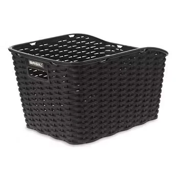 Afbeelding van Basil Fietsmand Weave WP zwart