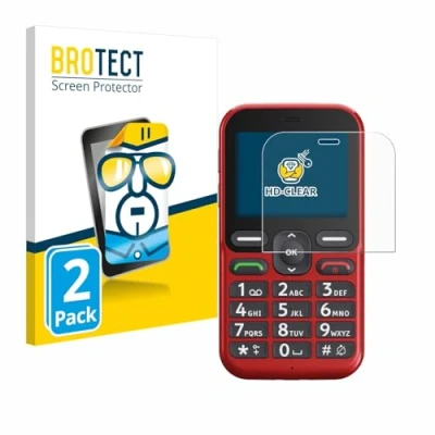 Afbeelding van BROTECT Screenprotector voor Doro Leva L10 Folie Beschermfolie transparant (2 Stuks)