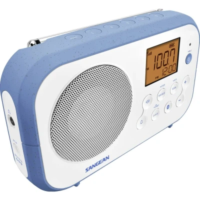 Afbeelding van Sangean PR D12 BT Radio Middengolf, VHF (FM) Bluetooth Wit, Blauw