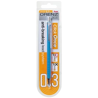 Afbeelding van Pentel ORENZ PP503 vulpotlood met anti stiftbreuk technologie, 0,3 mm, hardheid B, lichtblauw (1 stuks)