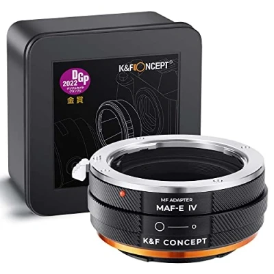 Afbeelding van K&amp;F Concept IV PRO MAF NEX Lens Mount Adapter Handmatige Focus Compatibel met Minolta AF/Sony Alpha A serie naar SONY E Camera Body Matten Vernis Ontwerp