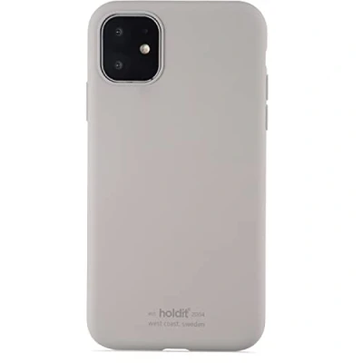 Afbeelding van Holdit Siliconen Hoesje iPhone 11 (6,1&quot;) 0,8mm Ultra thin Silicone Case Volledige Bescherming en voor de cameralenzen Gripvriendelijk oppervlak Taupe