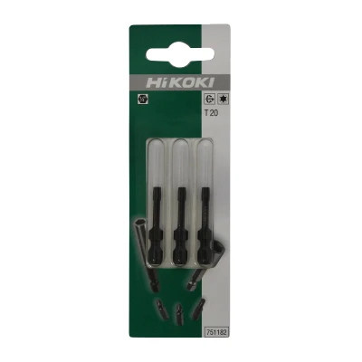 Afbeelding van Hikoki Torx bitset 1/4&quot; T20 38mm Krachtbit 3 stuks