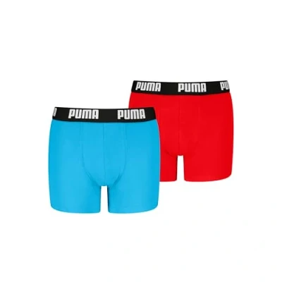 Afbeelding van Puma boxershorts set van 2 lichtblauw / rood
