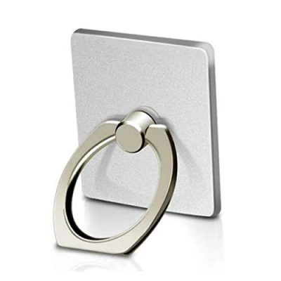 Afbeelding van MuStone Telefoonringhouder, mobiele telefoon vingerringhouder, 360 rotatie Smartphone Kickstand Ring Grip Beugel voor iphone XS X 8 7 6S 6 5S 5C 5, Samsung Galaxy S9 S8 S7Edge S7 S6 Note 5 (Zilver)