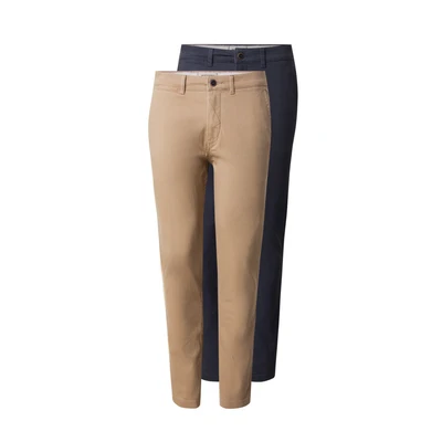 Afbeelding van JACK &amp; JONES JEANS INTELLIGENCE slim fit broek JJIMARCO JJDAVE beige/donkerblauw (set van 2)