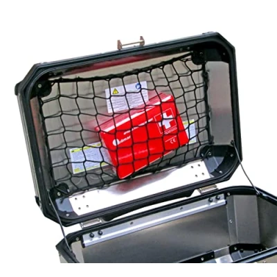Afbeelding van TrunkExpert Trax Adventure SW MOTECH Bagageruimtenet Motortopkoffer Net Motorkoffer Middenkoffer Bagagenet Bagagenettas Zwart 38l