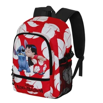 Afbeelding van Lilo and Stitch Kiss FAN Fight Rugzak 2.2, Rood, 31 x 44 cm, inhoud 24 l, Eén maat, 2.2 Kus
