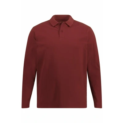 Afbeelding van JP1880 Langarm Longsleeve, Heren, Maat: Large, Dunkel kirschrot