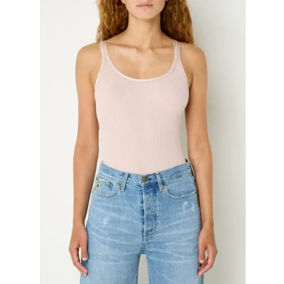 Afbeelding van Rosemunde dames Belle ribgebreide top in zijdeblend met ronde hals de kleur Lichtroze, maat: XS