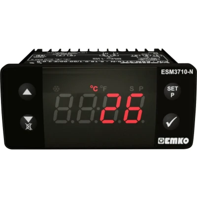 Afbeelding van Emko ESM 3710 N.5.14.0.1/00.00/2.0.0.0 Tweestandenregelaar Temperatuurregelaar Pt1000 50 tot 400 C Relais 16 A (l x b