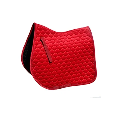 Afbeelding van Rhinegold Velvet Hexagon GP Zadeldek Full Rose Rood