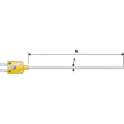Afbeelding van B + Thermo Technik K625 0150 10 Dompelsensor 200 tot +800 C Sensortype K