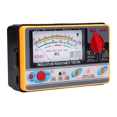 Afbeelding van Digitale Isolatieweerstandstester, LCD Isolatieweerstand Megohmmeter Meter Tester met Zak, 5MΩ‑2000MΩ, Draagbare Hoge Nauwkeurigheid Megger, 1000V