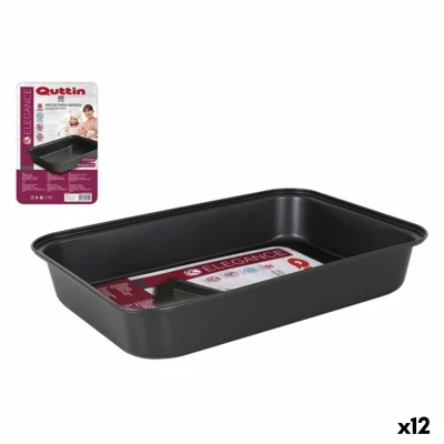 Afbeelding van Gietvorm Quttin 52287 Koolstofstaal Rechthoekig 34 x 24 cm (12 Stuks)