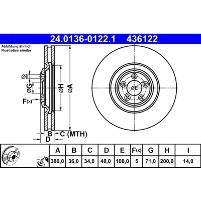 Afbeelding van Ate Remschijf 24.0136 0122.1