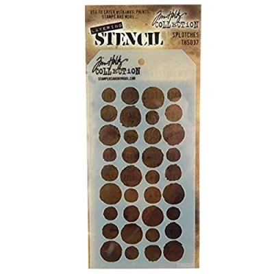 Afbeelding van Stempels Anoniem Tim Holtz Stencils Splotches