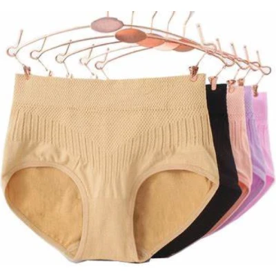 Afbeelding van Hoge taille dames slips NAADLOOS MICROVEZEL 6 stuks XXL