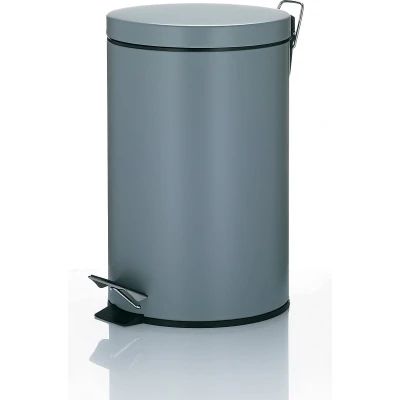 Afbeelding van Kela Afvalemmer Malta RVS grijs, 12 L