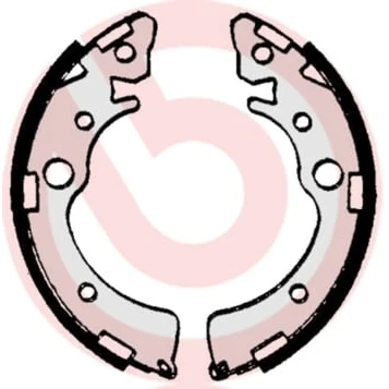 Afbeelding van Brembo Remschoen set S 28 509