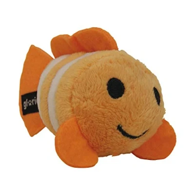 Afbeelding van Gloria pluche dier voor honden, grootte 11 cm, Oleg dier, hondenspeelgoed, met geluid, zachte textuur, duurzaam materiaal, ideaal puppy&#039;s, kleine oranje