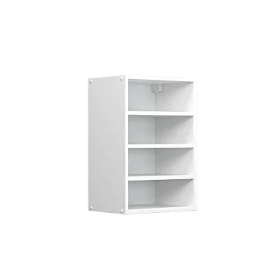 Afbeelding van Vicco Universele hangkast R Line, Wit/Wit, 40 cm met open schappen