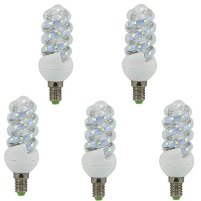 Afbeelding van Tecnolux Euro LED lamp Mini Spiral E14 5W (5 pack) (6500K)