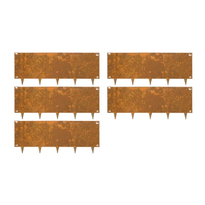 Afbeelding van Cortenstaal Borderrand 40 x 106 cm Flexibel 5 Stuks