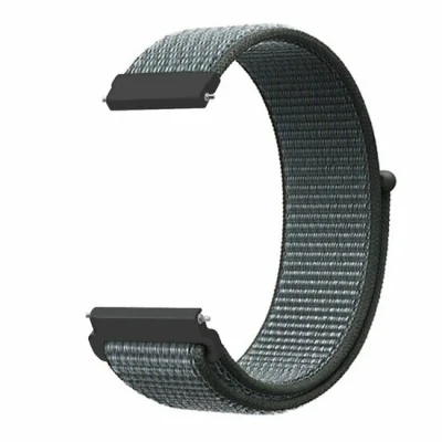 Afbeelding van Garmin Vivoactive 5 / 3 Sport Loop nylon bandje Donkergrijs blauw gemêleerd