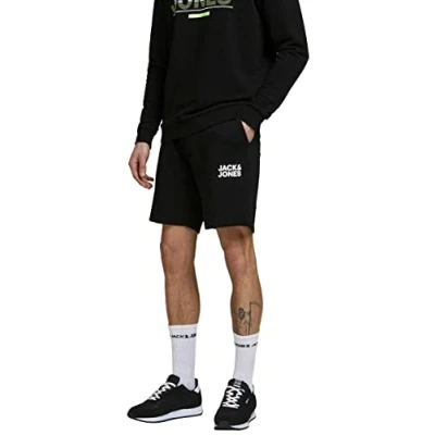 Afbeelding van JACK &amp; JONES Heren Jjinewsoft Sweat GMS Shorts, zwart, XL