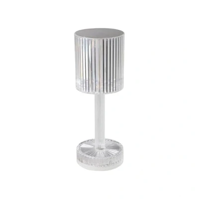 Afbeelding van EGLO Lucignano Tafellamp Oplaadbaar LED 23.5 cm Transparant/Fonkelend RGB Draadloos Dimbaar