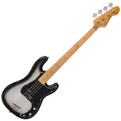 Afbeelding van Vintage V4 ReIssued Silverburst elektrische basgitaar