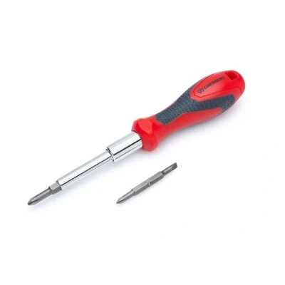 Afbeelding van Crescent CMBD7P Handgereedschap Dubbele Materiaal Schroevendraaier 7 in 1 Verwisselbaar Bit, Rood