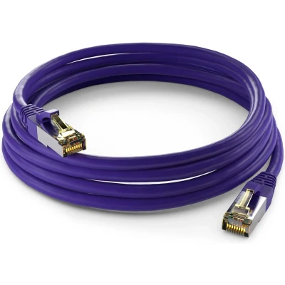 Afbeelding van Cat6a S/FTP PIMF LSZH Paars 7.5 meter Netwerkkabel Computerkabel Kabel