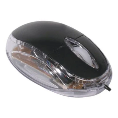 Afbeelding van Muis optische mini USB LED zwart