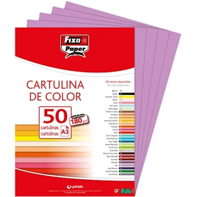 Afbeelding van Fixo Paper 11120335 karton, A3, 50 stuks, paars, 180 g