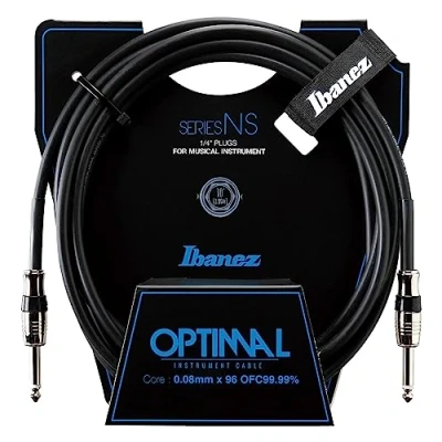 Afbeelding van Ibanez NS10 10ft 2 rechte stekkers optimale instrumentkabel