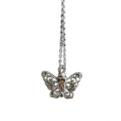 Afbeelding van Bijoux by Ive Ashanger met ketting Vlinder Rosé en Goudkleurig Assieraad
