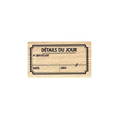Afbeelding van Florilèges Design FD117016 stempel, hout, 4 x 7 2,5 cm