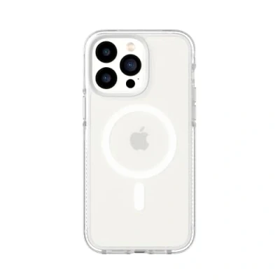 Afbeelding van tech21 iPhone 14 Pro Max Evo Crystal Compatibel met MagSafe Schokabsorberend en krasbestendig doorzichtig telefoonhoesje 4,9 m FlexShock Multi Drop Bescherming