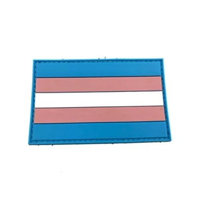 Afbeelding van Trans Transgender LGBTQ Pride Vlag PVC Patch Klittenband Embleem Badge