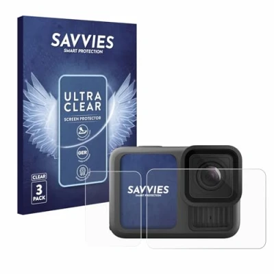 Afbeelding van Savvies (6 Stuks) Schermbeschermer voor GoPro Hero 13 Black Screen Protector Ultra Transparant