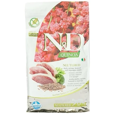 Afbeelding van N&amp;D Quinoa voeding voor de gecastreerde kat Eend 1.5 kg.