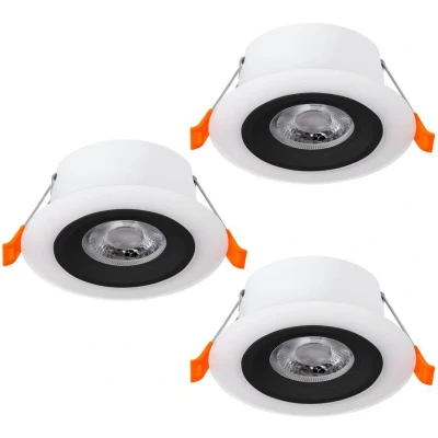 Afbeelding van EGLO Calonge Inbouwspot LED Ø 10 cm Zwart/Wit