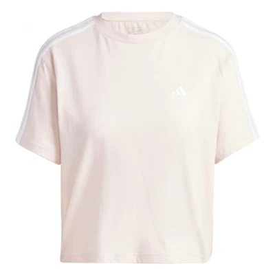 Afbeelding van adidas Dames Essentials 3 Stripes Single Jersey Cropped Top Korte Mouw T shirt (Pack van 1)