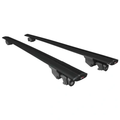 Afbeelding van MDAK HOOK Model Dakdrager bagagedrager compatibel met Suzuki SX4 S Cross 3 (JYB) 2013 2021 Spoorstaven Zwart Aluminium 2 Staven