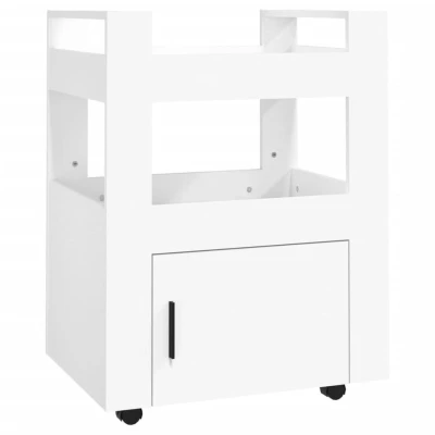 Afbeelding van vidaXL Keukentrolley 60x45x80 cm bewerkt hout wit