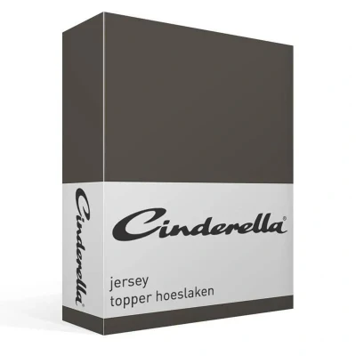 Afbeelding van Jersey Topper Hoeslaken Cinderella Anthracite 80/90 x 200/210 cm