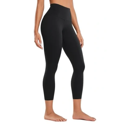 Afbeelding van CRZ Yoga Women&#039;s Butterluxe High Waisted Capri Workout Leggings 23&#039;&#039; boterzachte Gym Broek zwart XL
